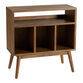Jagger Tall Vintage Acorn Media Stand with Record Storage