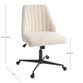 Bijou Cream Channel Back Upholstered Office Chair image number 5