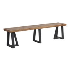 Alain Reclaimed Pine Wood Dining Bench