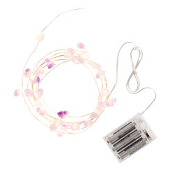 Genuine Amethyst Micro LED Battery Operated String Lights