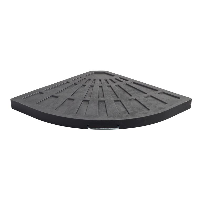 Black Cantilever Patio Umbrella Weight Base image number 1