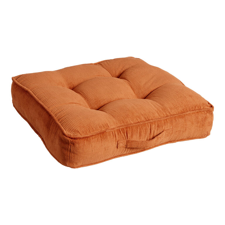 Tufted Corduroy Gusseted Floor Cushion image number 1