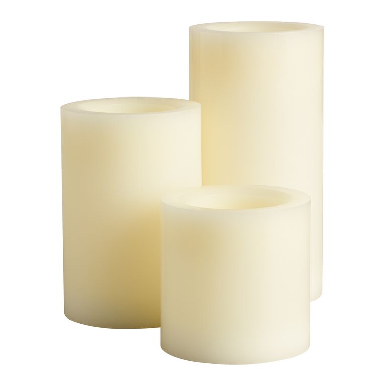 Ivory Flameless LED Pillar Candle image number 2