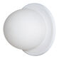 Gali Metal and White Glass Globe Wall Sconce image number 0