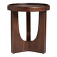 Enzo Round Espresso Wood Tripod End Table image number 2