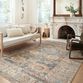 Everly Blue And Tan Persian Style Area Rug image number 1