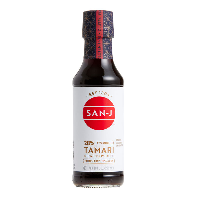 San-J Less Sodium Gluten Free Tamari Soy Sauce image number 1