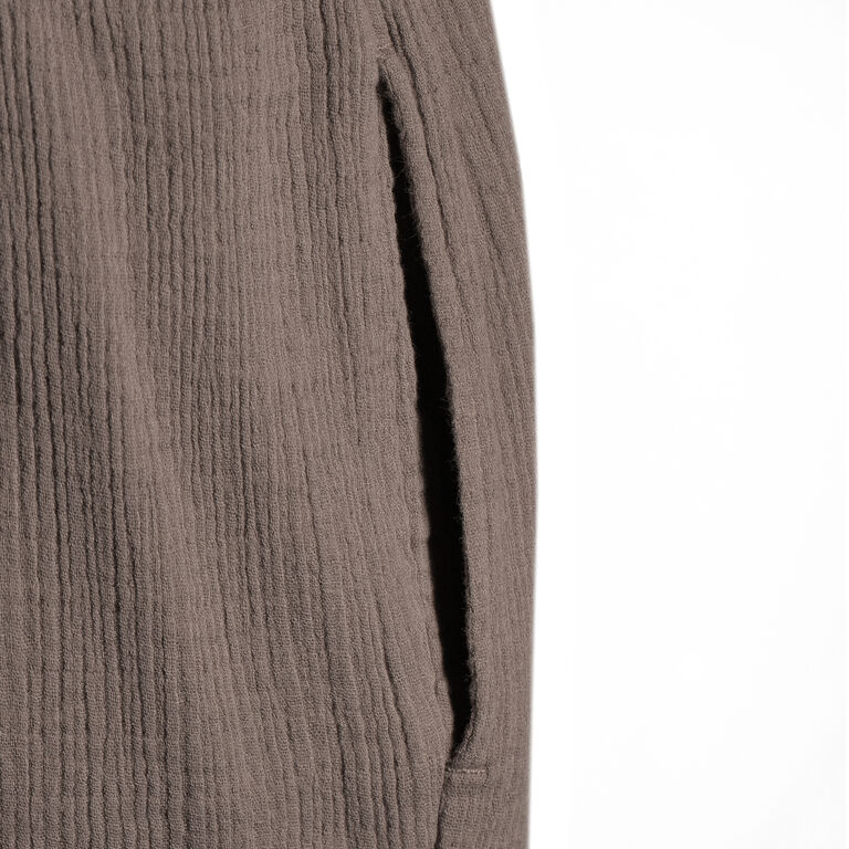 Misha Brown Gauze Jumpsuit With Pockets image number 3