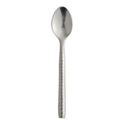 Hammered Stainless Steel Cocktail Spoon