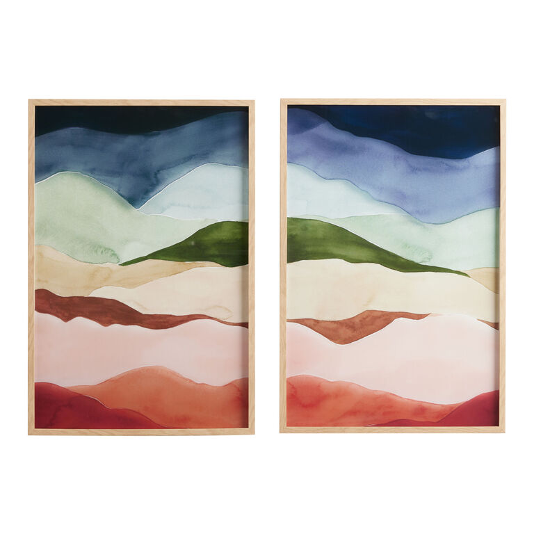 Nature's Layers Diptych Framed Glass Wall Art 2 Piece image number 1