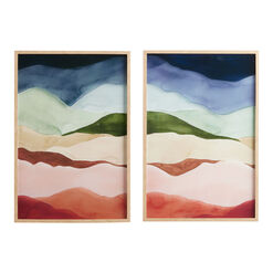 Nature's Layers Diptych Framed Glass Wall Art 2 Piece