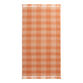Orange Plaid Waffle Weave Cotton Bath Towel image number 2