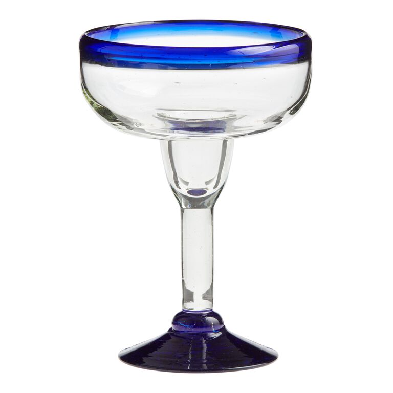 Rocco Blue Margarita Glass Set Of 4 image number 1