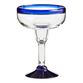 Rocco Blue Margarita Glass Set Of 4