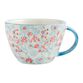 Red And Blue Floral Hand Painted Ceramic Mug image number 0