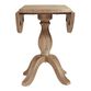 Jozy Round Weathered Gray Wood Drop Leaf Dining Table image number 4