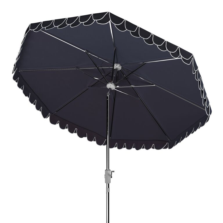 Double Scalloped 9 Ft Tilting Patio Umbrella image number 3