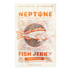Neptune Spicy Cajun Wild Pacific Rockfish Fish Jerky