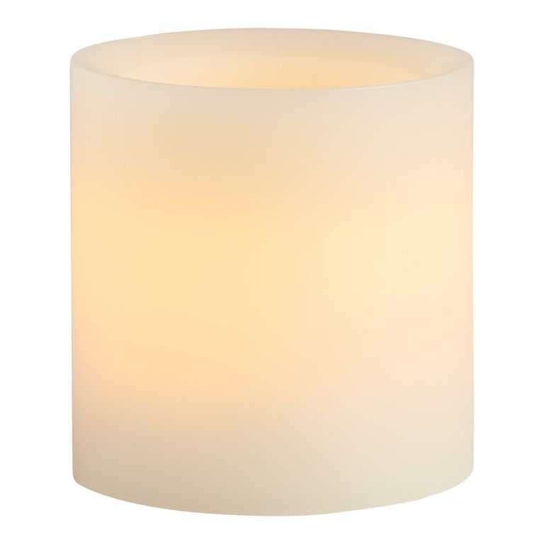 3x3 Ivory Flameless LED Pillar Candle image number 1