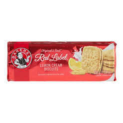 Bakers Red Label Lemon Cream Biscuit Sandwich Cookies