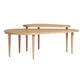 Barnes Golden Natural Wood Nesting Coffee Tables 2 Piece Set image number 2