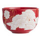 Red And White Floral Ceramic Teacup