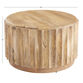 Ishan Round Driftwood Ridged Coffee Table image number 3