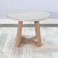 Lanyard Round Gray and Natural Wood Two Tone End Table image number 1