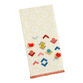 Yellow And White Embroidered Geo Shapes Kitchen Towel image number 0