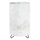 Alana White Laser Cut Fabric Cylinder Accent Lamp image number 0