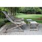 Yesenia Gray Eucalyptus Sling Outdoor Chair With Ottoman image number 2