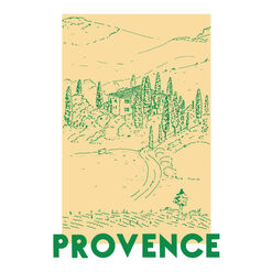 Buen Dia Provence Countryside Wall Art Print