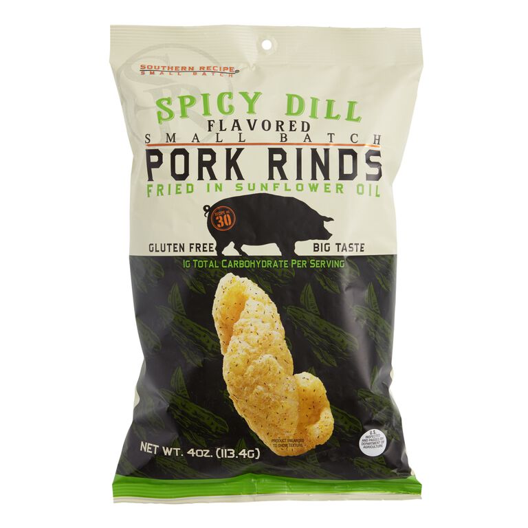 Southern Recipe Spicy Dill Pork Rinds image number 1