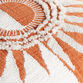 Rust Split Sunrise Embroidered Indoor Outdoor Throw Pillow image number 3
