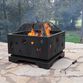 Skye Square Rubbed Bronze Steel Star And Moon Fire Pit image number 1