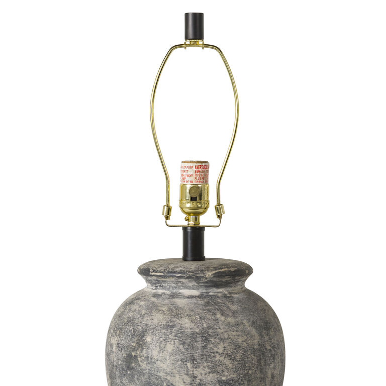 Briar Antique Gray Ceramic Table Lamp image number 5