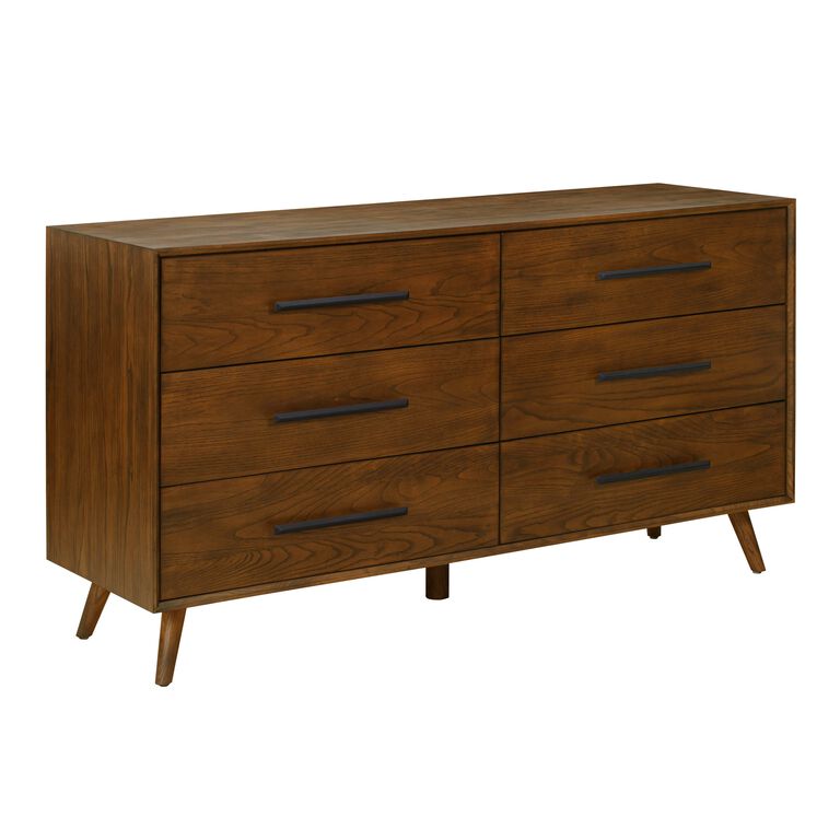 Fairbanks Pecan Brown Ash Wood Dresser image number 1