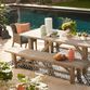Sardinia Gray All Weather Outdoor Dining Armchair image number 1