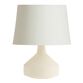 White Ceramic Funnel Accent Lamp Base image number 2