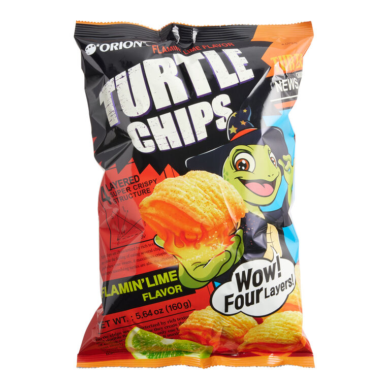 Orion Flamin' Lime Turtle Chips image number 1
