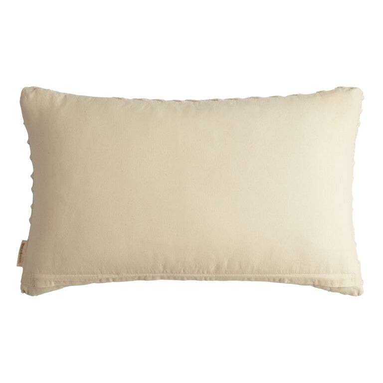 Oversized Ivory Angled Stripe Lumbar Pillow image number 2