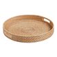 Capriana Natural Rattan Woven Ottoman Tray image number 0