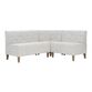Galway Light Gray Upholstered 3 Piece Dining Banquette image number 0