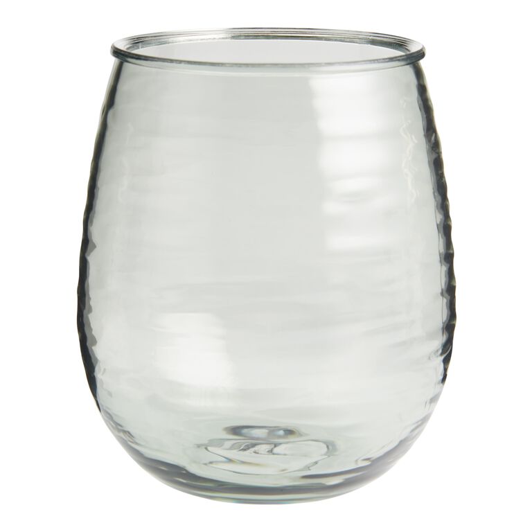 Alfresco Textured Acrylic Stemless Wine Glass Set Of 4 image number 1
