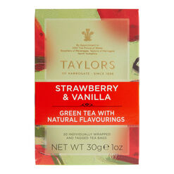 Taylors of Harrogate Strawberry & Vanilla Green Tea 20 Count