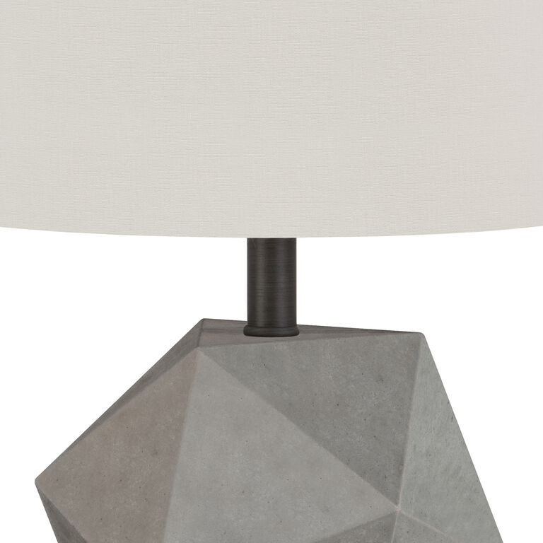 Twila Geometric Concrete Table Lamp image number 3