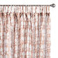 Rust Floral Cotton Crinkle Voile Tie Top Curtain Set of 2 image number 0