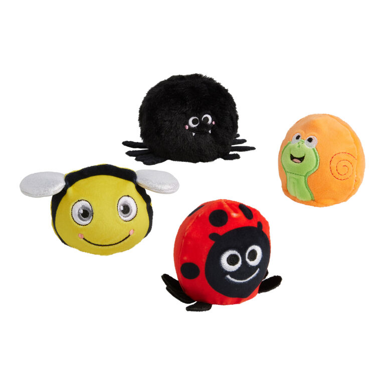 Garden Bug Plush Jelly Squeeze Toy Set of 4 image number 1