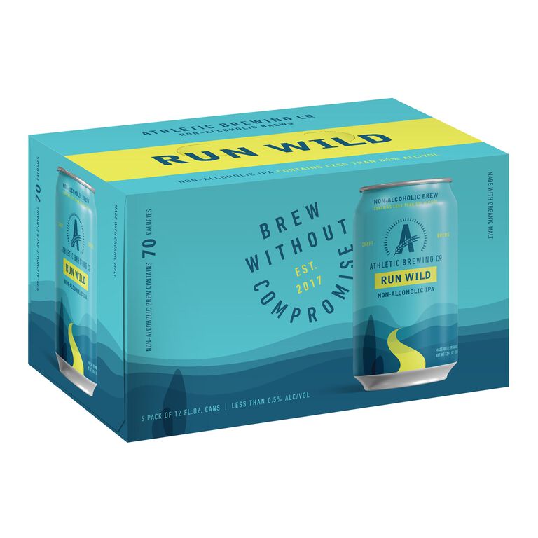 Athletic Brewing Non Alcoholic Run Wild IPA 6 Pack image number 1