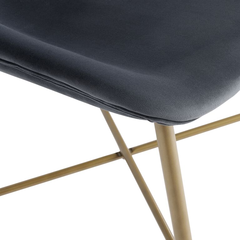 Tyler Velvet Upholstered Dining Chair Set of 2 image number 4